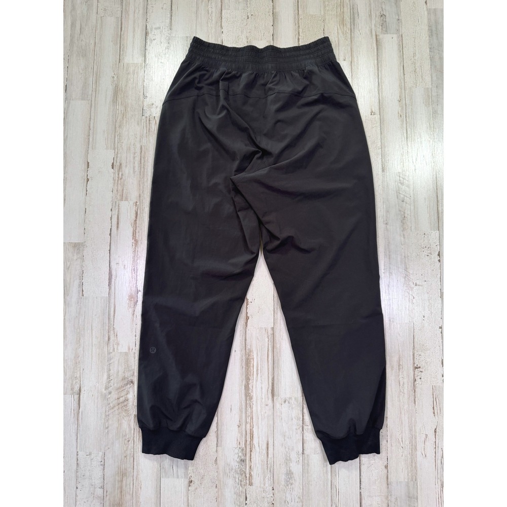 Lululemon Joggers Womens 4 Black High Rise Activewear Ribbed Cuff Pants Yoga Gym
